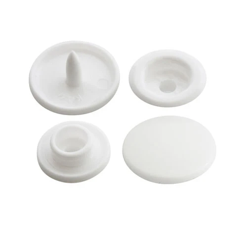 12mm White Plastic Snap Buttons- 1000 pieces