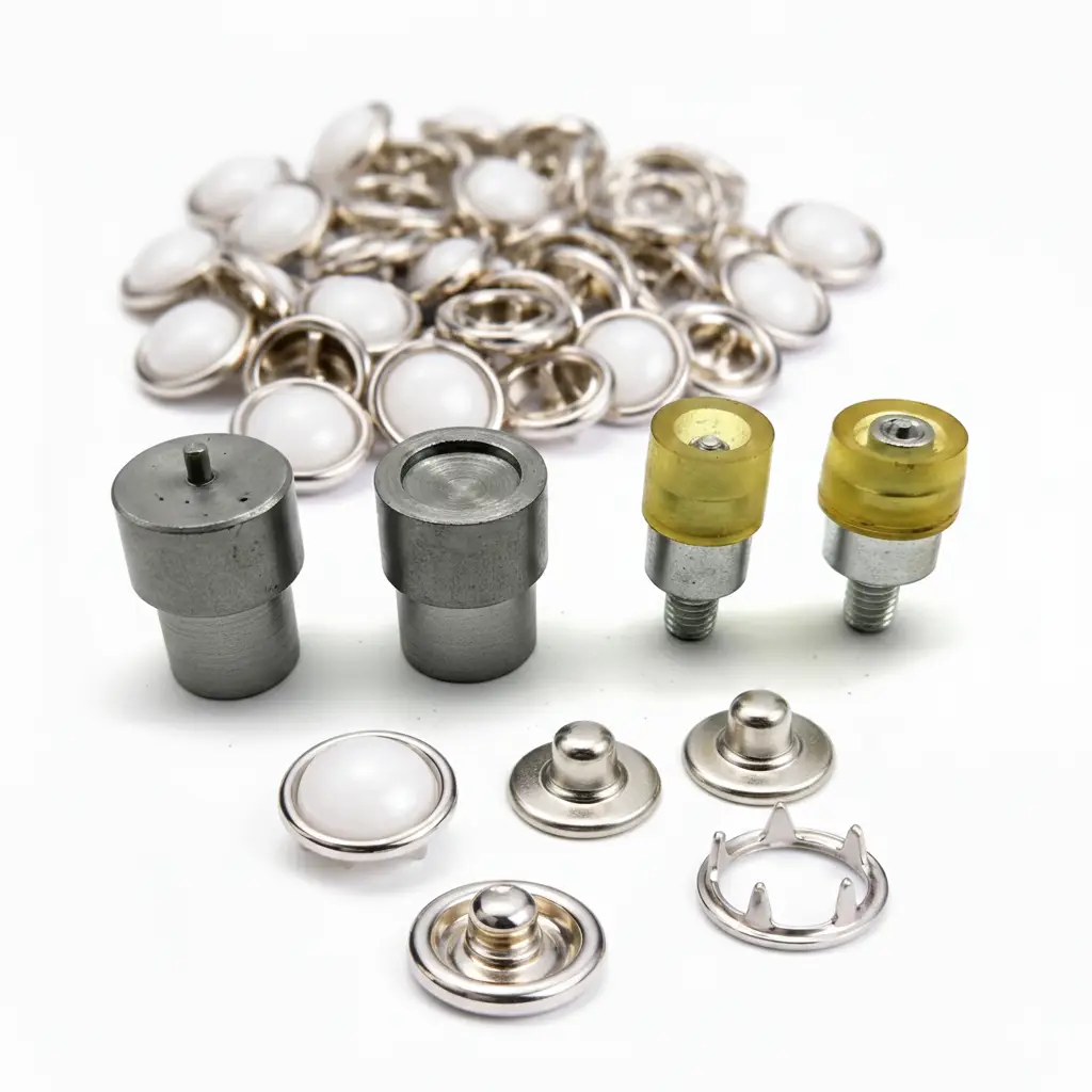 11.5mm Pearl Face Snap Ring Button Mould Tool for Fabric & Garments - Image 2