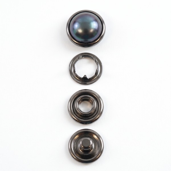 black pearl ring button 11.5