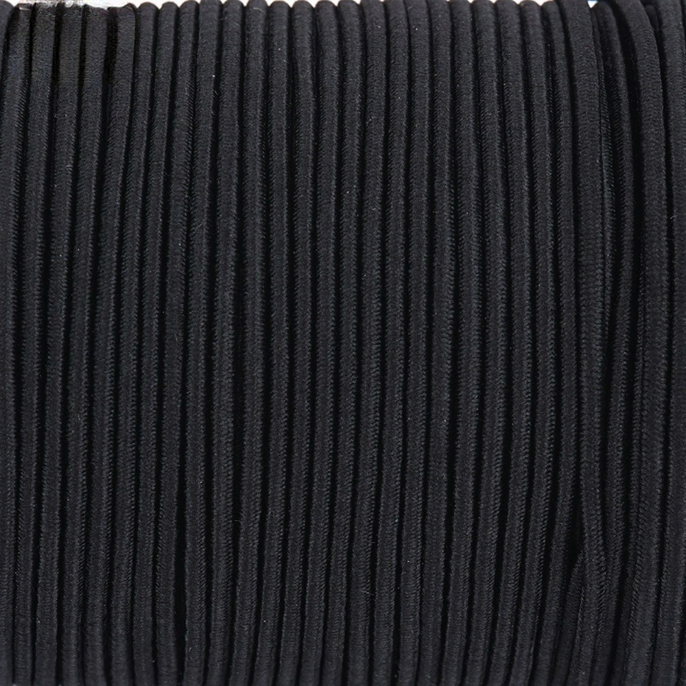 2.5 mm Black Rubber Elastic Cord - 80 M - Image 3