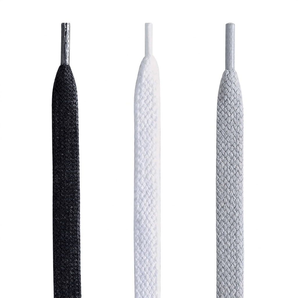 Lacets en polyester – 130 cm pour chaussures, vêtements et loisirs créatifs – Lot de 100 pièces