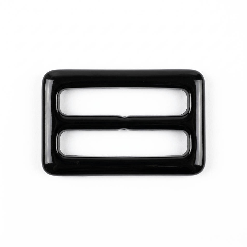 50 mm Black Plastic Buckle - 100 Pieces