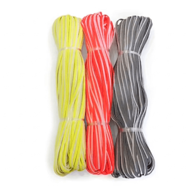 Passepoil réfléchissant en tissu, 9 mm – Garniture de sécurité et de mode à coudre (rouleau de 100 m)