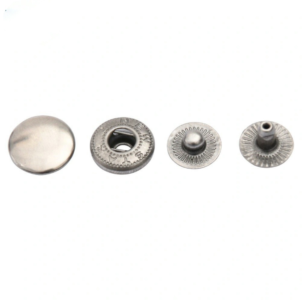 15 mm Stainless Steel Snap Spring Button W-Style for Garments- Nickle - Pack of 720 Pieces (5 Gross) - Image 2